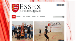 Desktop Screenshot of essexjuniorsquash.com